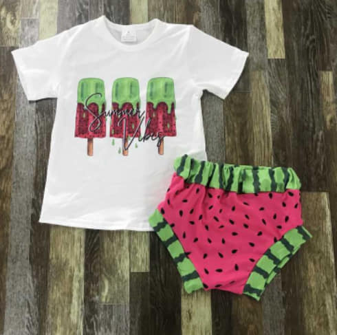Melon bummie set